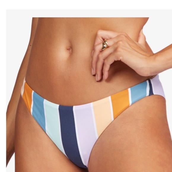 NWT Roxy Printed Beach Classic Mini Coverage Bottom Size Large - Picture 1 of 8